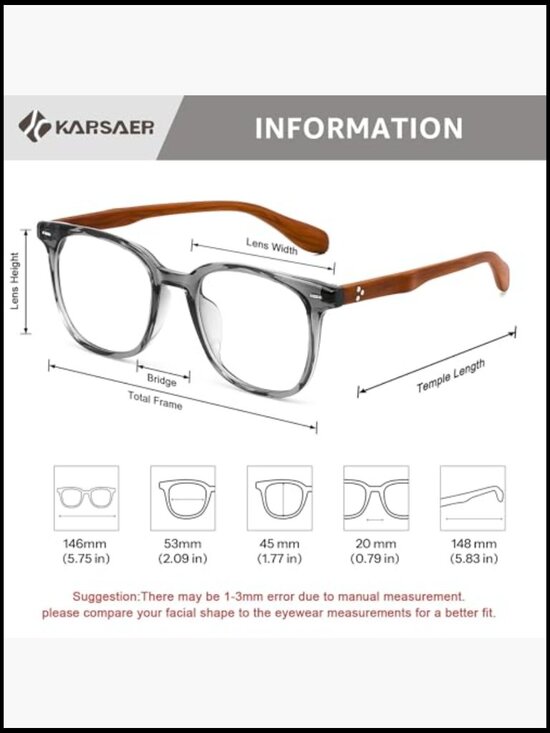 Photochromic Sunglasses Blue Light Blocking Computer Glasses Wooden Temples Set main image 7